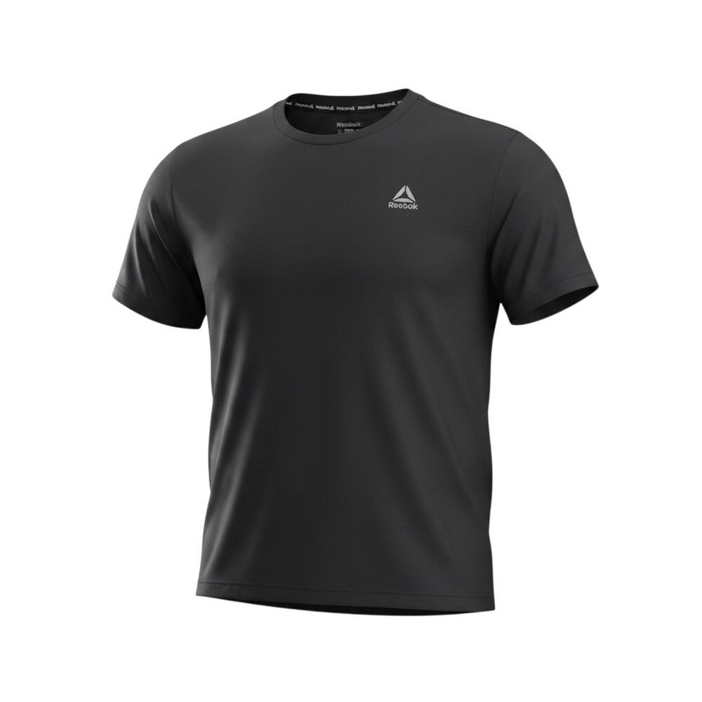 Reebok Men's Athletic T-Shirt Black Short Sleeve XL